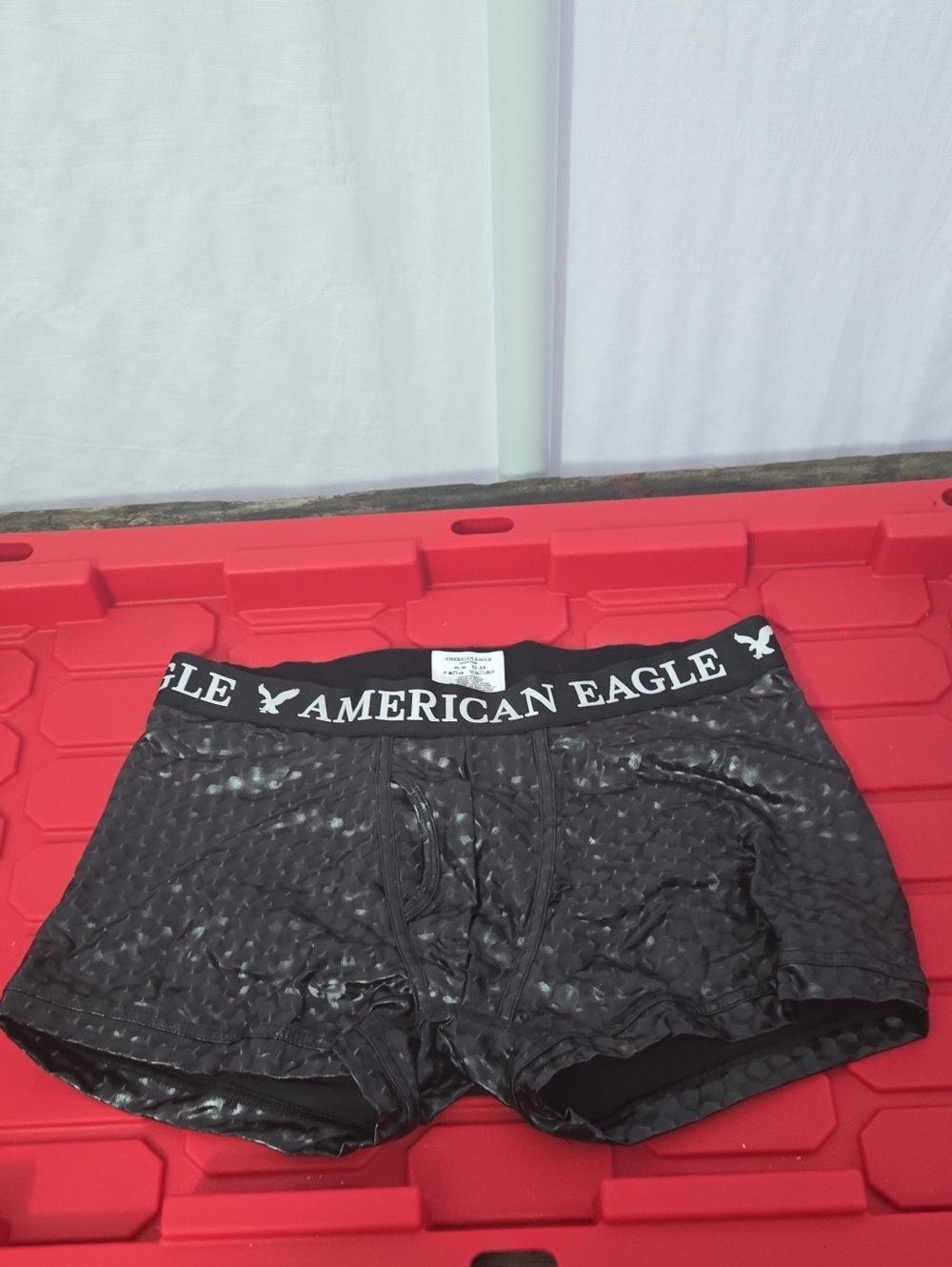 American Eagle Outfitters Black Glossy Texture Underwear Shorts